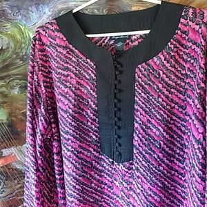 Pink and Black Long Sleeved 30/32 Tunic